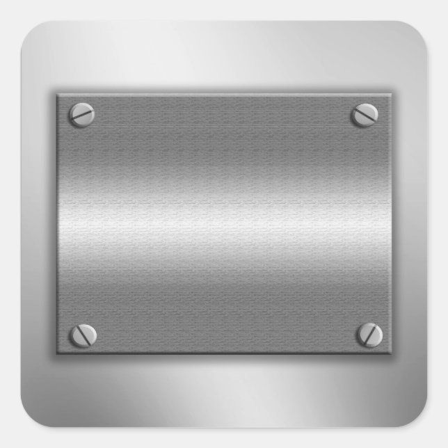 Metal Frame With Screws Stickers (Front)