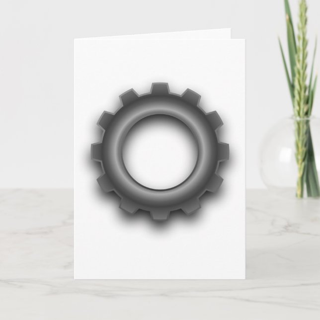 Metal Gear Cog Greeting Cards (Front)