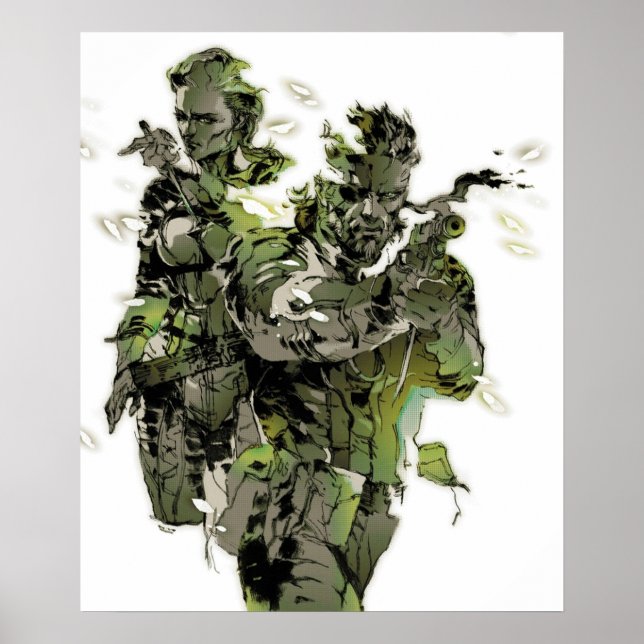 Metal Gear Solid 3  Snake and The Boss Poster (Front)