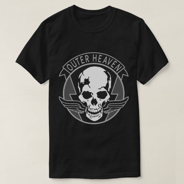 Metal Gear Solid - Outer Heaven Sticker Copy T-Shirt (Design Front)