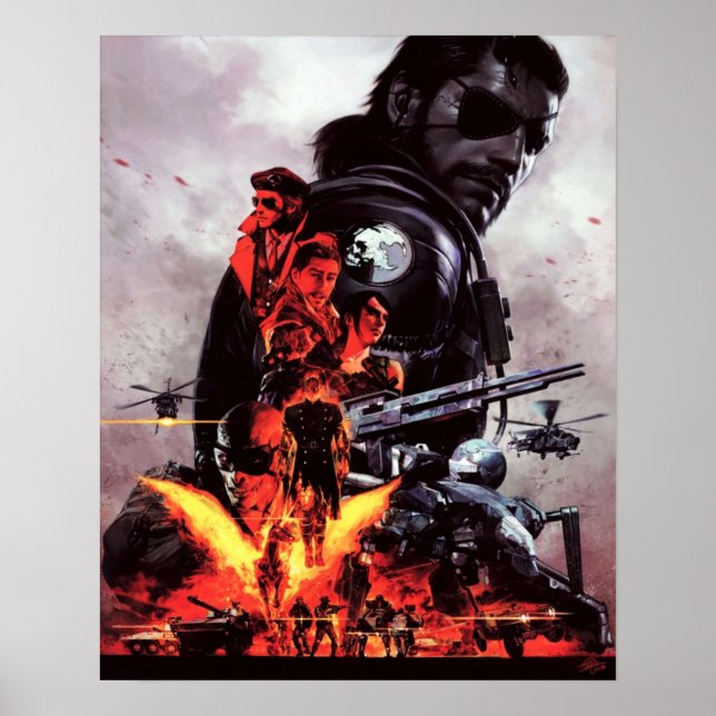 Metal Gear Solid V  The Phantom Pain Poster (Front)