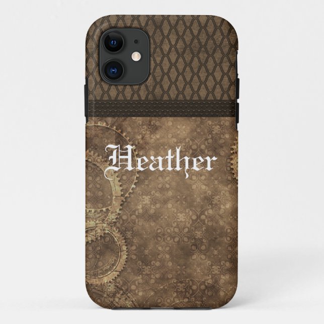 Metal Gear Steampunk BT iPhone 5 Case, Brown Case-Mate iPhone Case (Back)