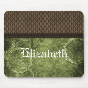 Metal Gear Steampunk Mousepad, Green Mouse Mat