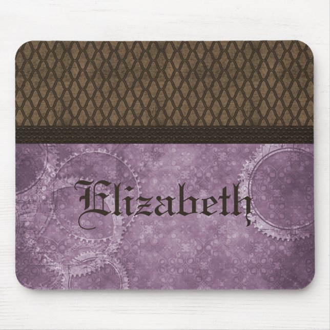 Metal Gear Steampunk Mousepad, Purple Mouse Mat (Front)