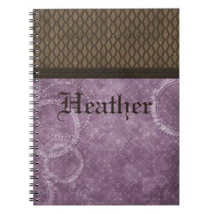 Metal Gear Steampunk Notebook, Purple Notebook