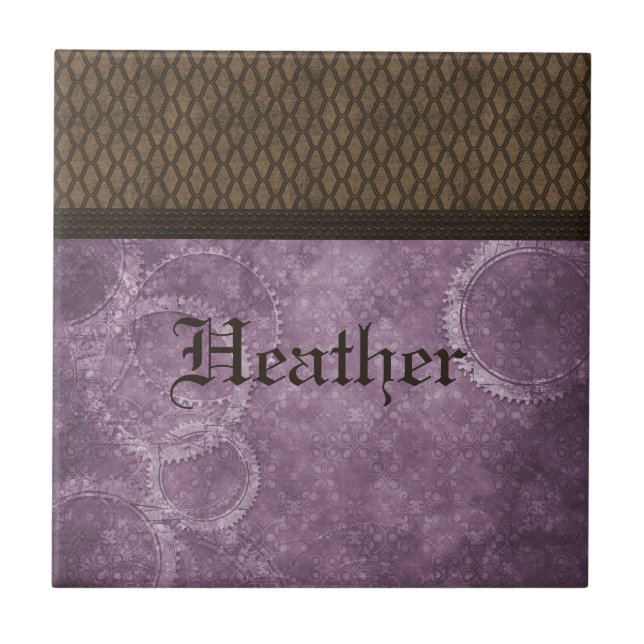 Metal Gear Steampunk Tile, Purple Tile (Front)