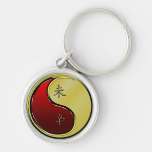 Metal Goat Key Ring