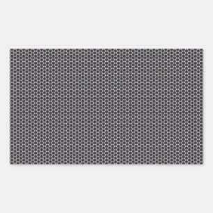 Metal Grate Mesh Rectangular Sticker
