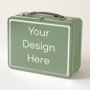 Metal Green Lunchbox