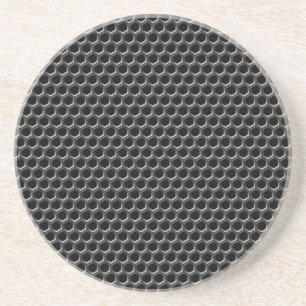 Metal grid pattern - background coaster