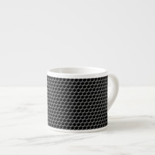Metal grid pattern - background espresso cup