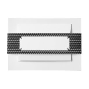 Metal grid pattern - background invitation belly band