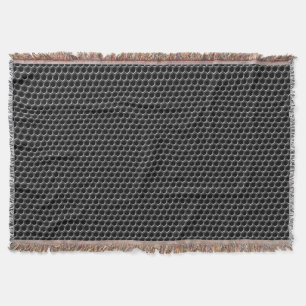 Metal grid pattern - background throw blanket