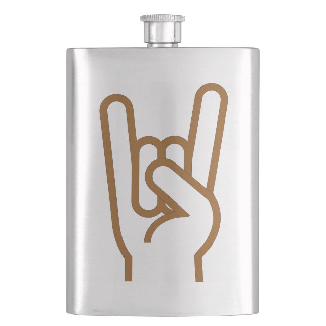 Metal Hand Hip Flask (Front)