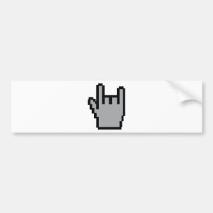 metal-head icon bumper sticker