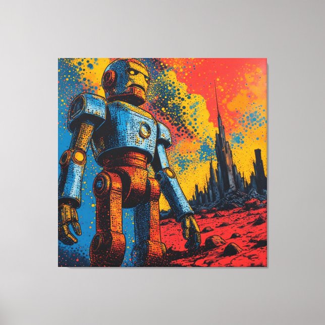 METAL HEART IRON MAN-19 CANVAS PRINT (Front)