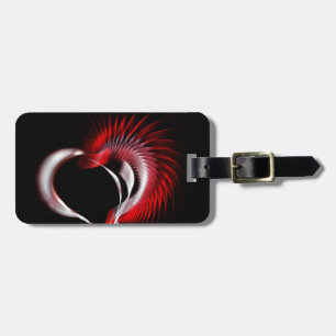 Metal Heart Luggage Tag