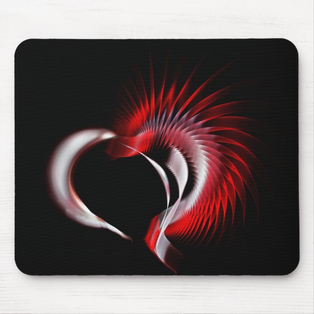 Metal Heart Mouse Mat (Front)