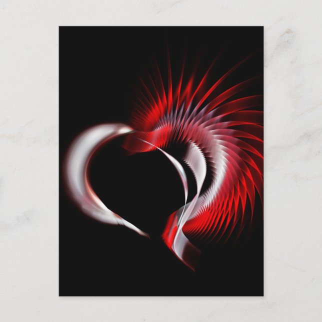 Metal Heart Postcard (Front)