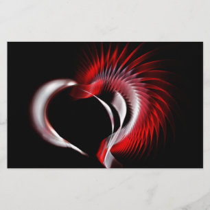 Metal Heart Stationery