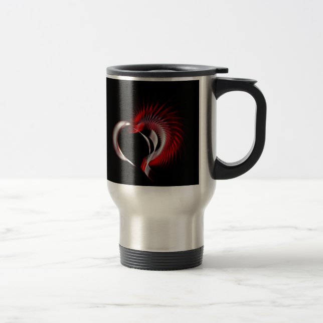 Metal Heart Travel Mug (Right)