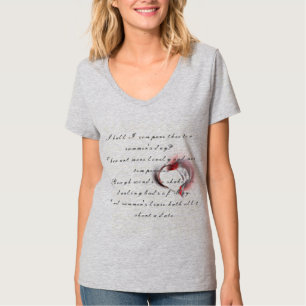Metal Heart with Shakespeare's sonnet 18 T-Shirt
