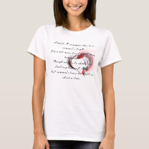 Metal Heart with Shakespeare's sonnet 18 T-Shirt