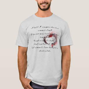 Metal Heart with Shakespeare's sonnet 18 T-Shirt