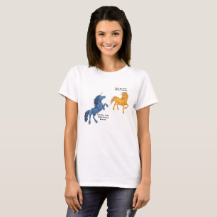 Metal-Horned Unicorn Couple - Osm and Ghel T-Shirt