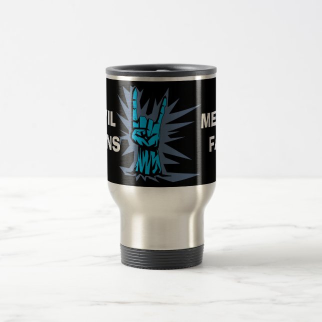 Metal Horns "Travel/Commuter Mug" Travel Mug (Center)