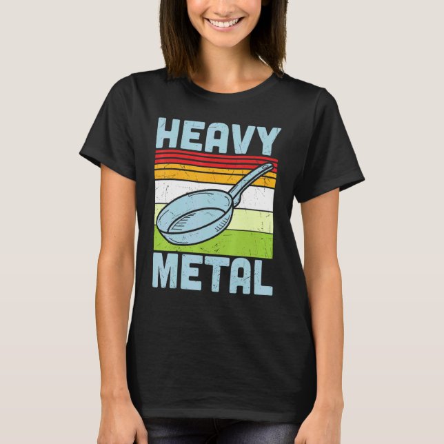 Metal Iron Frying Pan T-Shirt (Front)