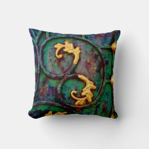 Metal Leaves Cushion