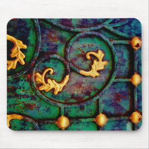 Metal Leaves Mouse Mat