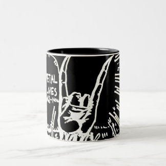 Metal Lives "Mug" Two-Tone Coffee Mug