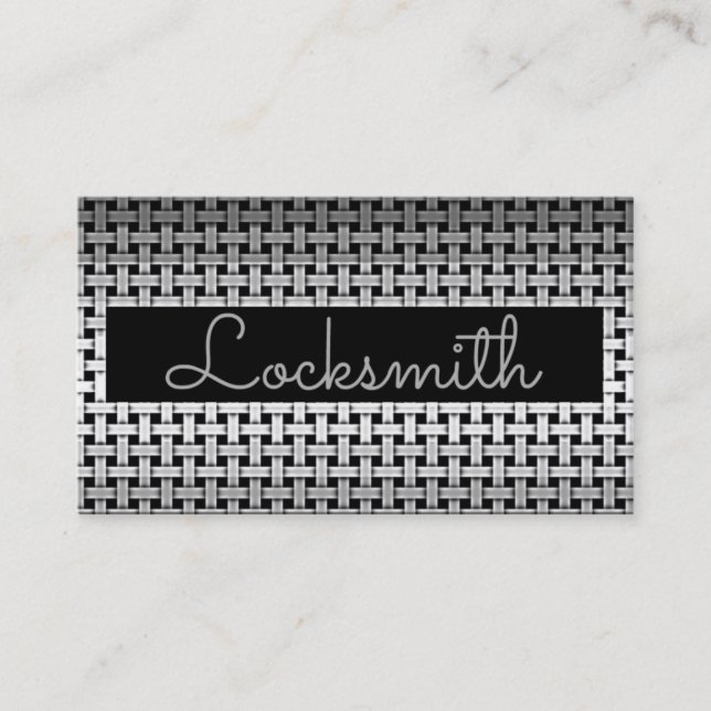 Metal Locksmith Business Card (Front)