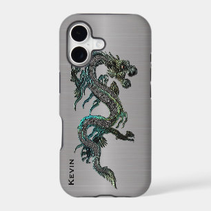 Metal Look Asian Dragon iPhone 5S case