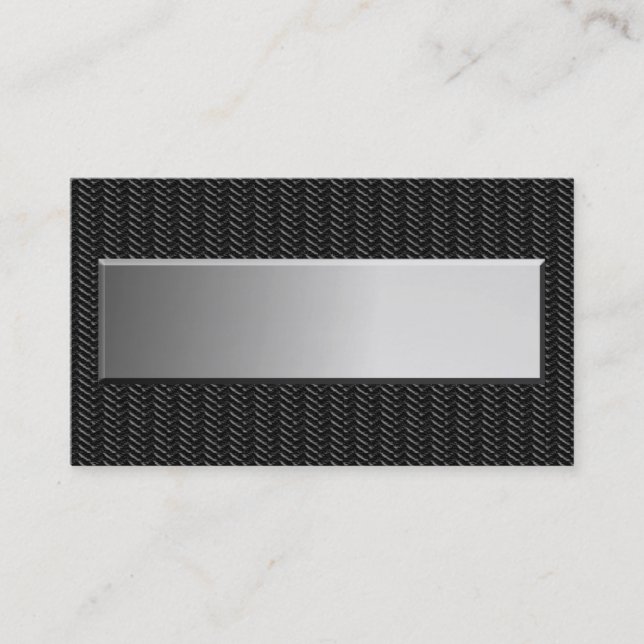 Metal Look Business Cards (Front)