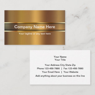 Metal Look Business Cards