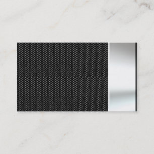 Metal Look Carbon Fibre Business Cards