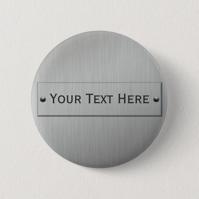 Metal Look custom button (Front)