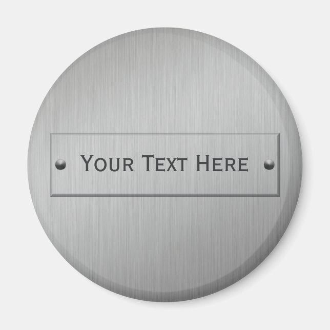 Metal Look custom magnet (Front)