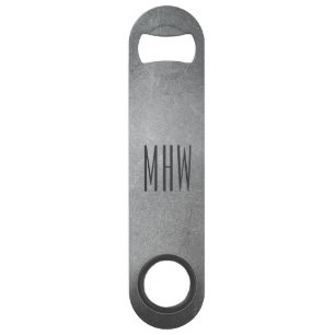 Metal Look custom monogram bottle opener