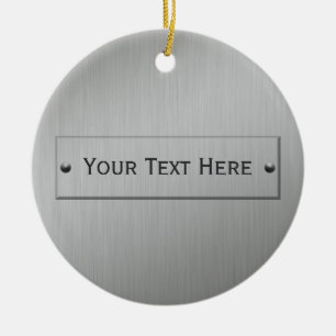 Metal Look custom ornament