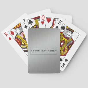 Metal Look custom playing cards