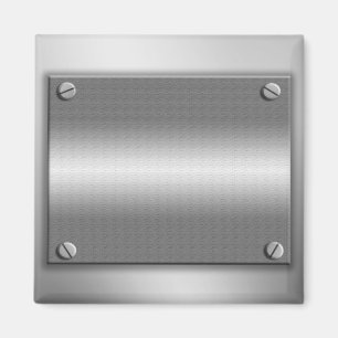 Metal Look Frame With Screws Magnet