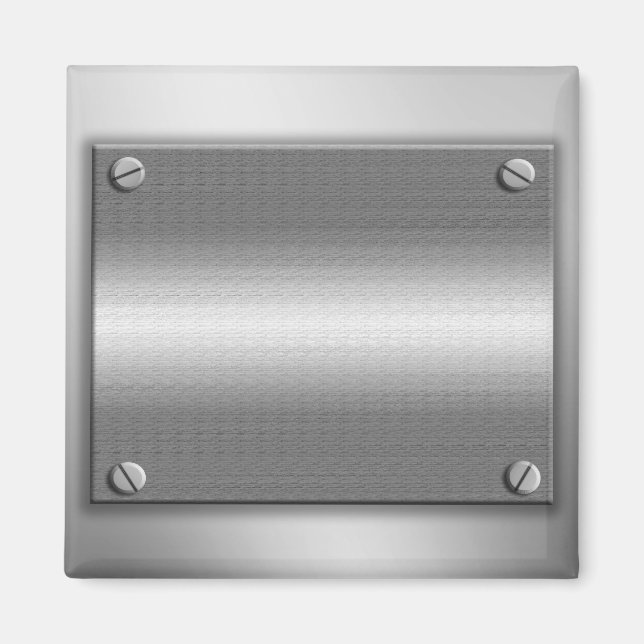 Metal Look Frame With Screws Magnet (Front)