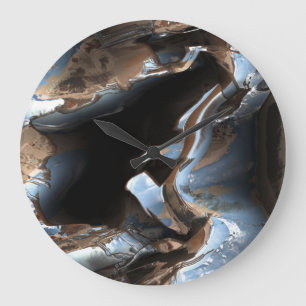 Metal Love Damaged 4 Clock
