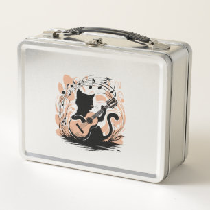 Metal Lunch Box - Black Cat