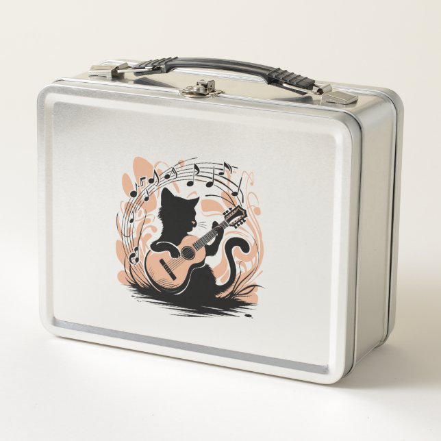 Metal Lunch Box - Black Cat (Front)