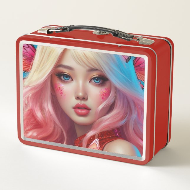 Metal Lunchbox/cosmetics box  (Back)